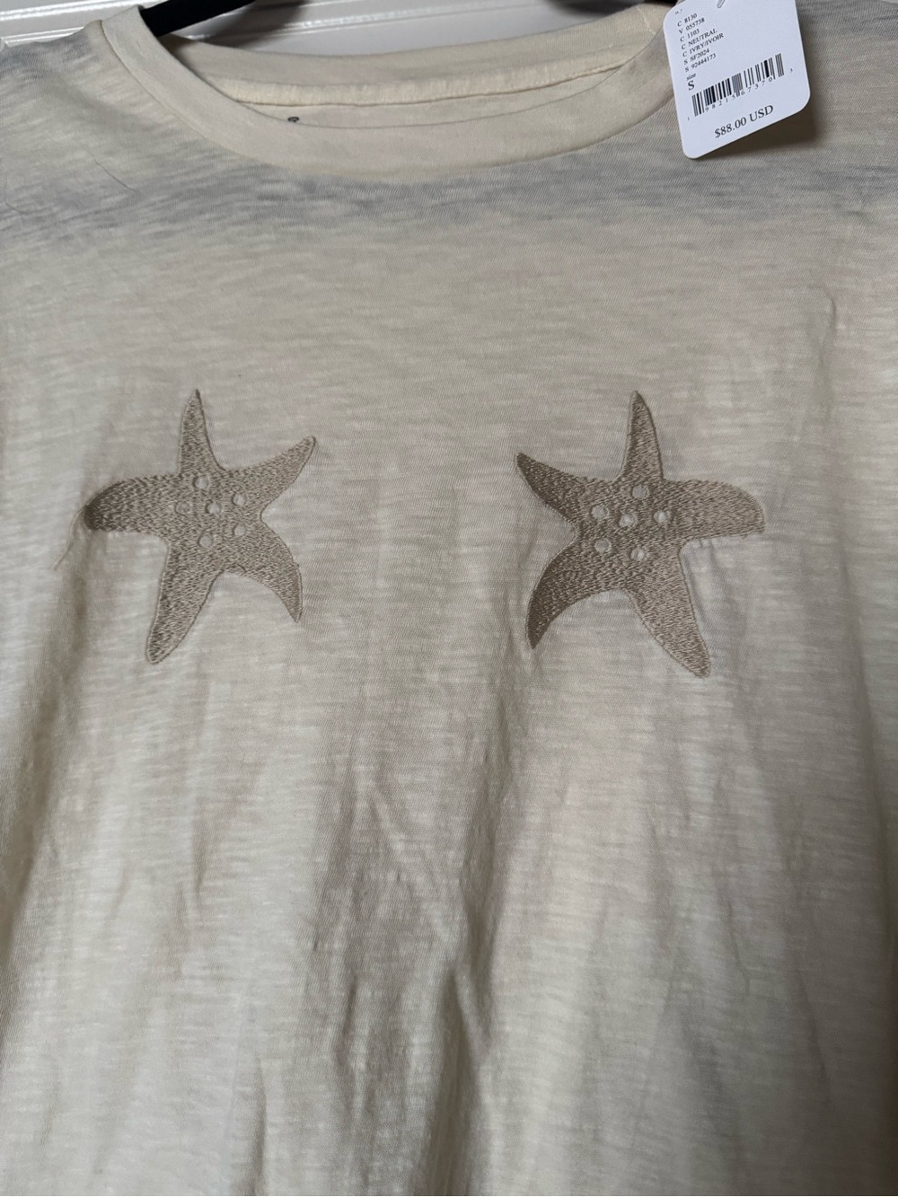 NWT Free People x Banner Day Starfish Tee SMALL - Picture 6 of 10